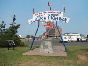 Beginn Alaska Highway 1
